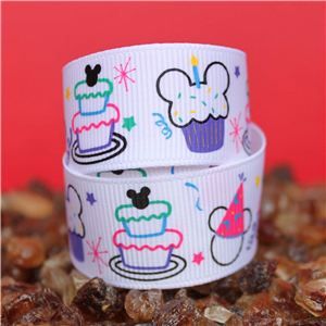 Mouse Head  Ribbon - Birthday Cake